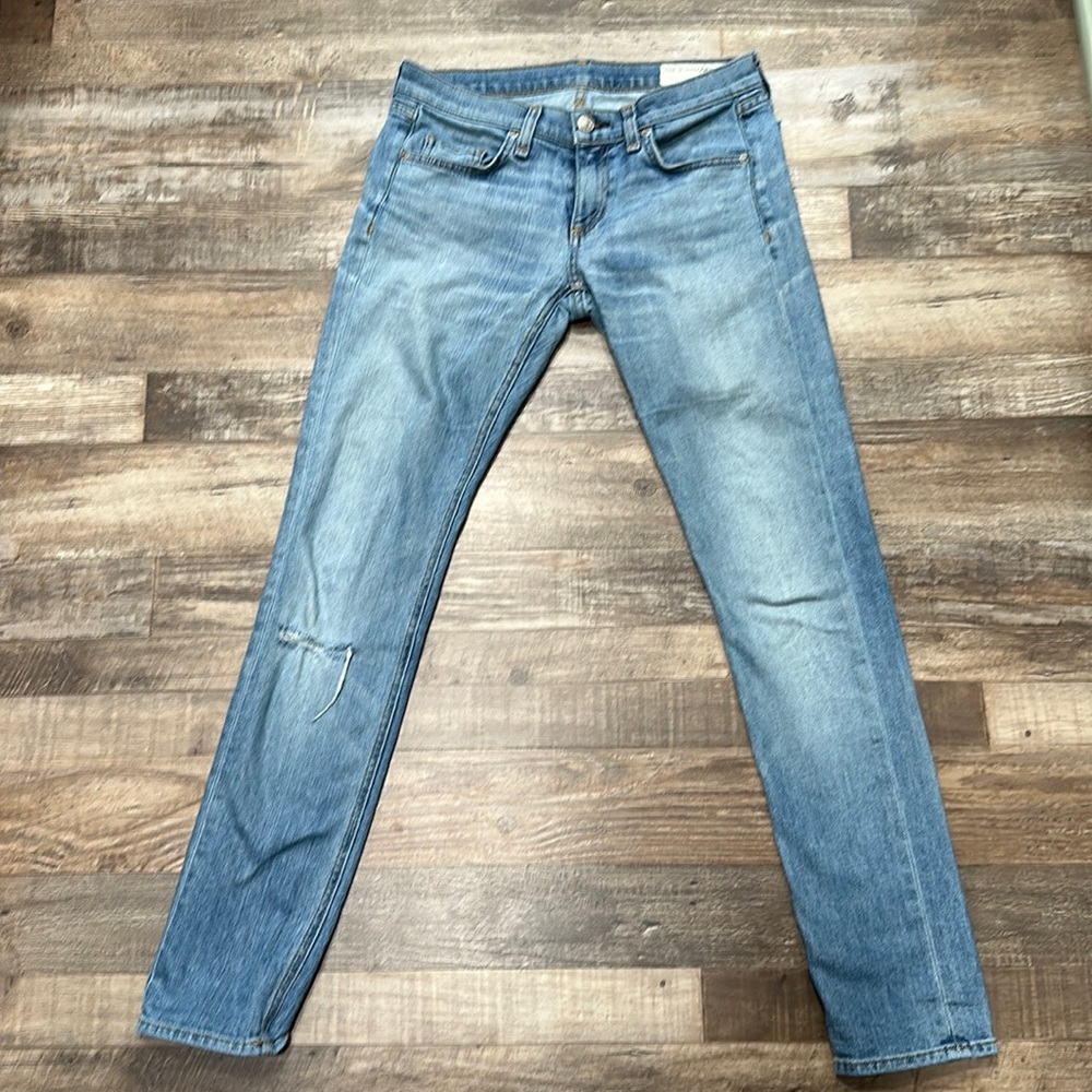Rag & bone • Dre low rise  slim boyfriend jeans in sunset